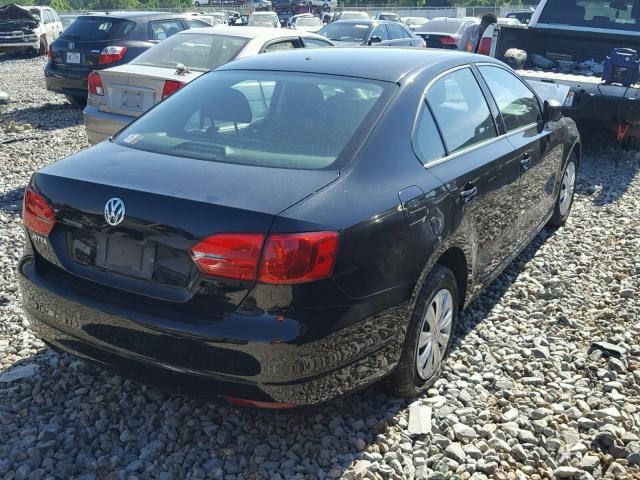 3VW1K7AJ1BM305986 - 2011 VOLKSWAGEN JETTA BASE 黑色 照片 4