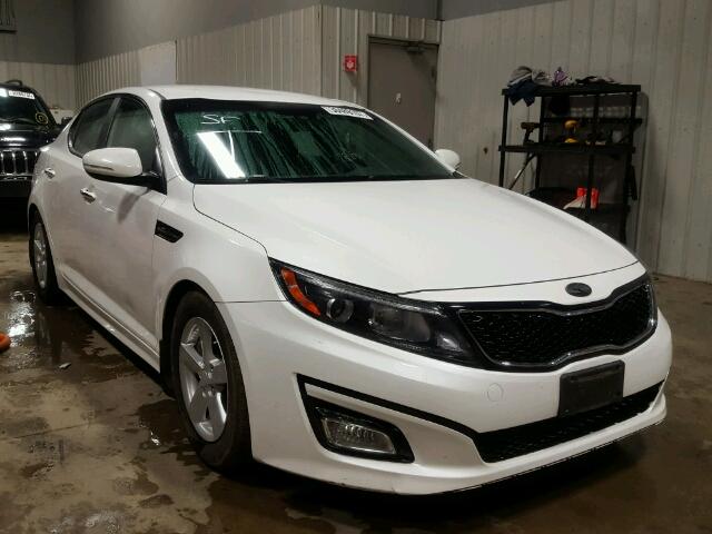 KNAGM4A70F5652874 - 2015 KIA OPTIMA LX WHITE photo 1