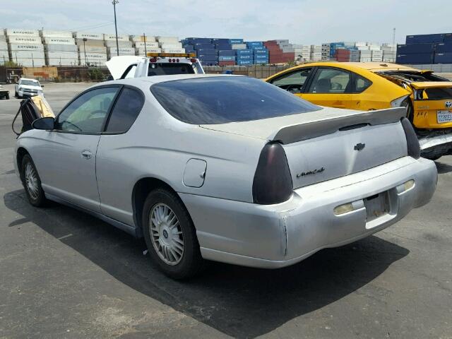 2G1WW12E059193649 - 2005 CHEVROLET MONTE CARL ვერცხლისფერი ფოტო 3