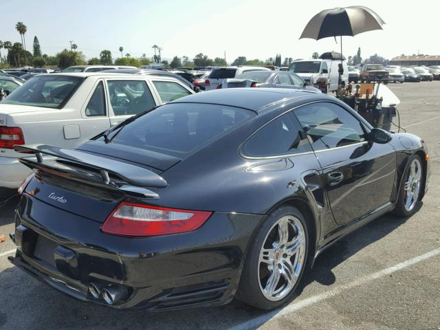 WP0AD29927S784279 - 2007 PORSCHE 911 TURBO BLACK photo 4