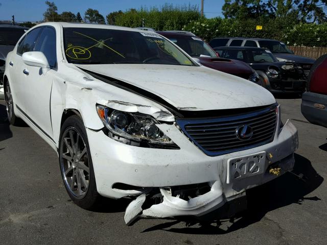 JTHBL46F575008349 - 2007 LEXUS LS 460 WHITE photo 1