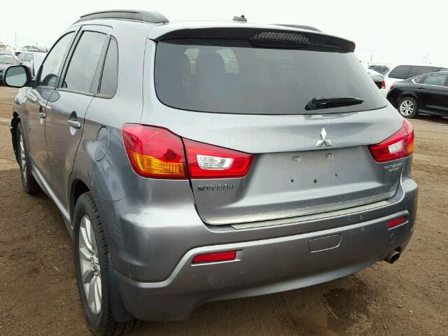 JA4AR4AU9BZ011820 - 2011 MITSUBISHI OUTLANDER GRAY photo 3