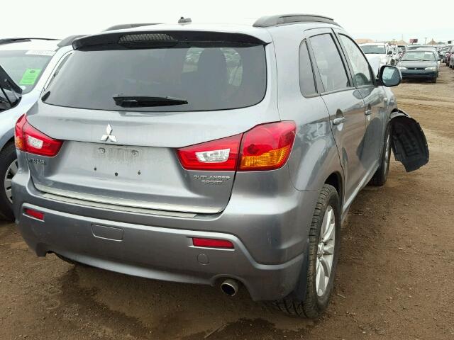 JA4AR4AU9BZ011820 - 2011 MITSUBISHI OUTLANDER GRAY photo 4