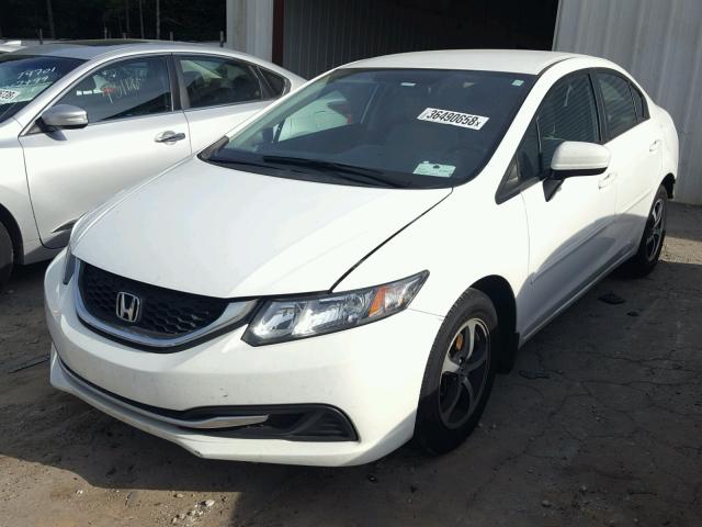 19XFB2F78FE017374 - 2015 HONDA CIVIC SE WHITE photo 2