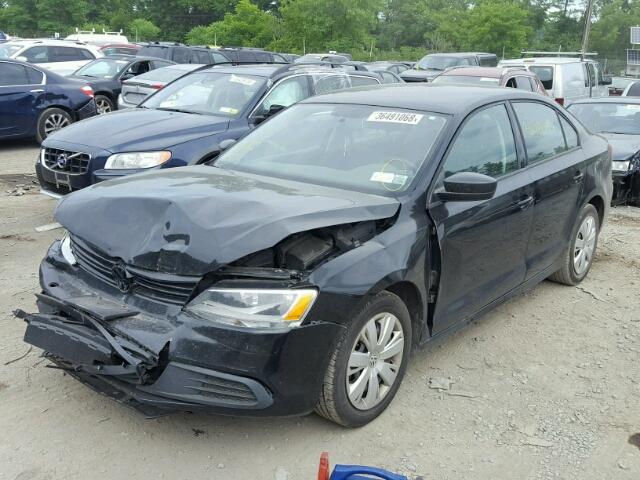 3VW1K7AJ2CM353420 - 2012 VOLKSWAGEN JETTA BASE 黑色 照片 2