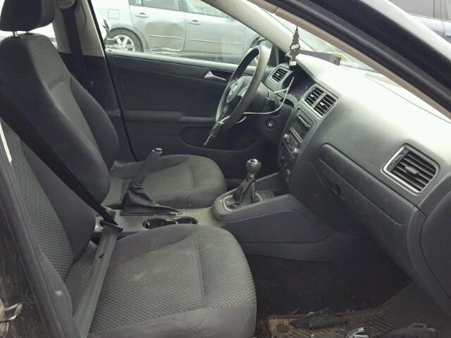 3VW1K7AJ2CM353420 - 2012 VOLKSWAGEN JETTA BASE 黑色 照片 5