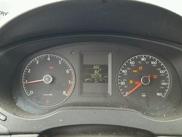 3VW1K7AJ2CM353420 - 2012 VOLKSWAGEN JETTA BASE 黑色 照片 8