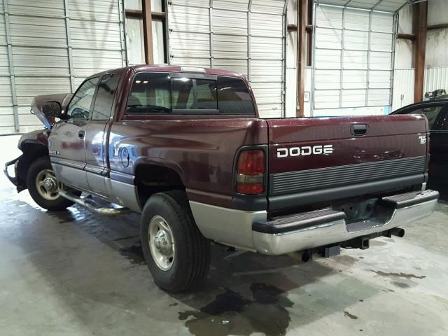 1B7KC23Z11J266192 - 2001 DODGE RAM 2500 MAROON photo 3