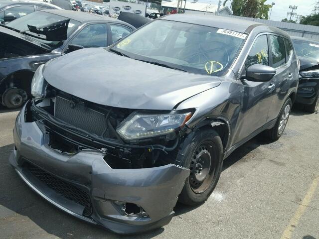 5N1AT2MT0EC860610 - 2014 NISSAN ROGUE GRAY photo 2