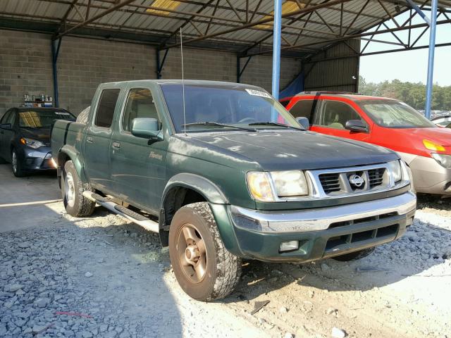 1N6ED27T1YC359340 - 2000 NISSAN FRONTIER C GREEN photo 1