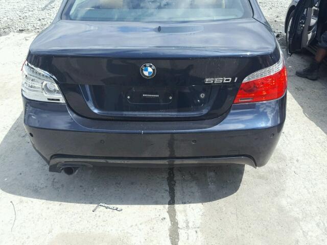 WBANW53568CT54007 - 2008 BMW 550 I BLACK photo 9