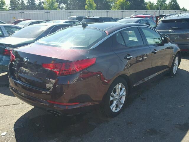 5XXGN4A74DG144173 - 2013 KIA OPTIMA EX BURGUNDY photo 4