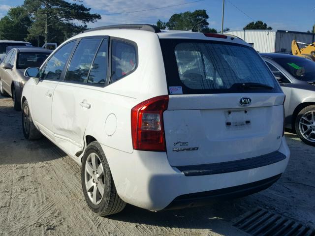 KNAFG525787209991 - 2008 KIA RONDO BASE WHITE photo 3