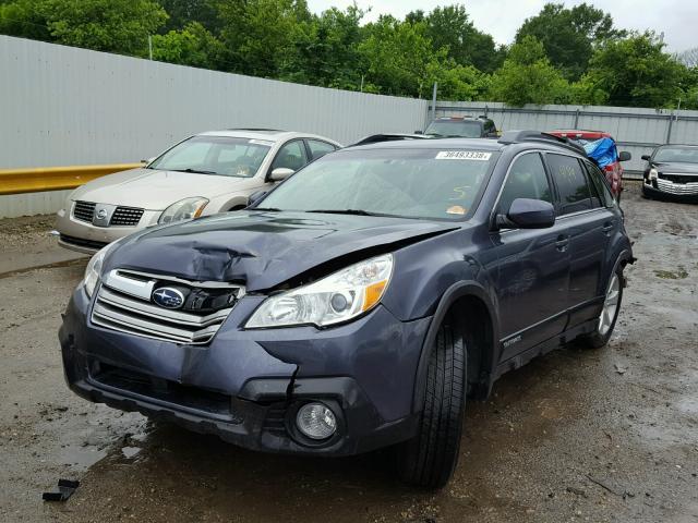 4S4BRBDC6E3312095 - 2014 SUBARU OUTBACK 2. BLUE photo 2