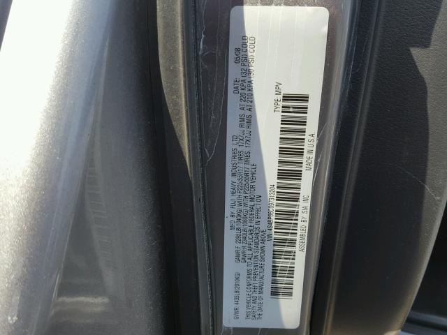 4S4BP66C097313204 - 2009 SUBARU OUTBACK 2. SILVER photo 10