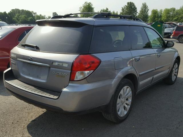 4S4BP66C097313204 - 2009 SUBARU OUTBACK 2. SILVER photo 4