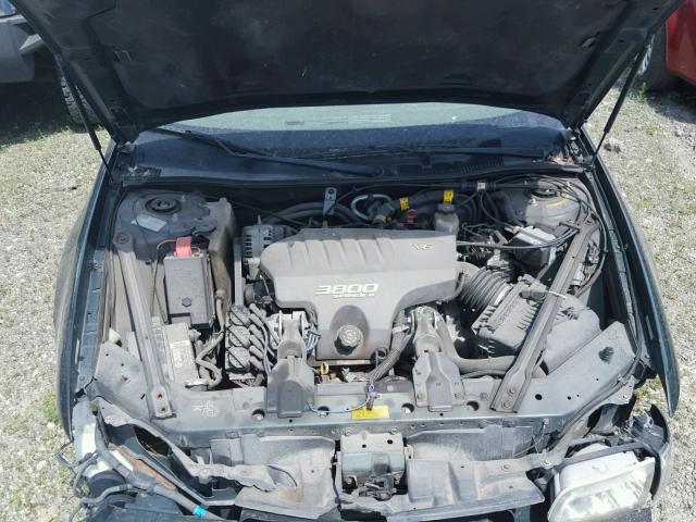 1G2WP52KX1F238720 - 2001 PONTIAC GRAND PRIX მწვანე ფოტო 7