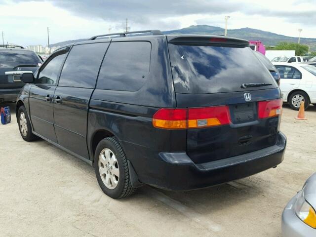 5FNRL18983B066258 - 2003 HONDA ODYSSEY EX BLUE photo 3