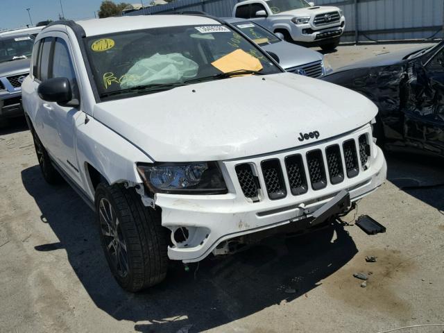 1C4NJCBAXED786044 - 2014 JEEP COMPASS SP WHITE photo 1