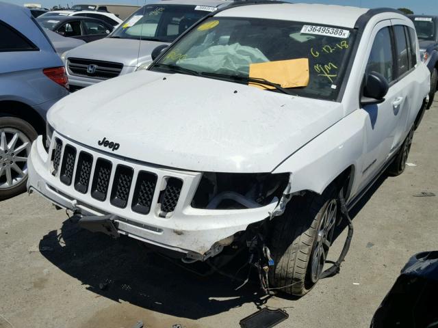1C4NJCBAXED786044 - 2014 JEEP COMPASS SP WHITE photo 2
