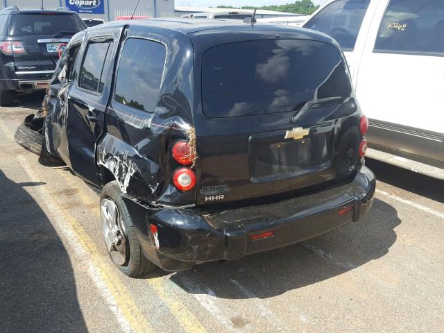 3GNDA13D38S613423 - 2008 CHEVROLET HHR LS შავი ფოტო 3