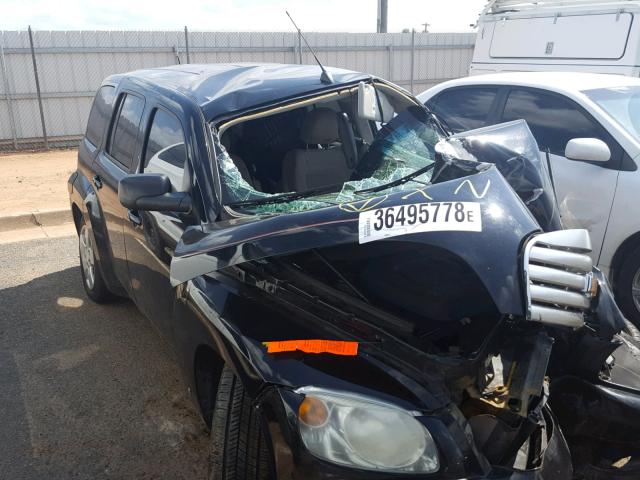 3GNDA13D38S613423 - 2008 CHEVROLET HHR LS შავი ფოტო 9