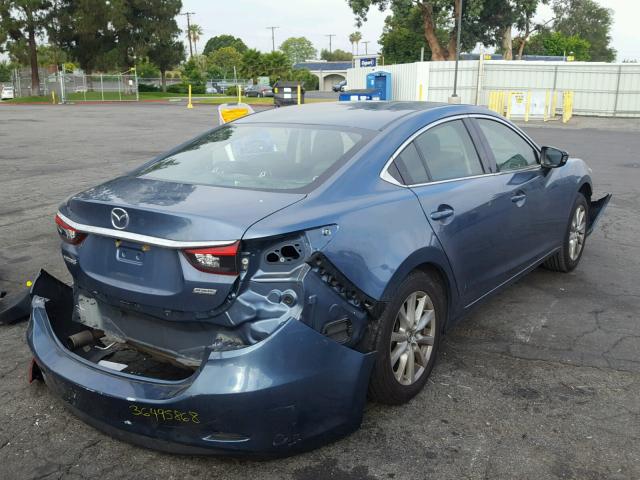 JM1GJ1U60E1160929 - 2014 MAZDA 6 SPORT BLUE photo 4