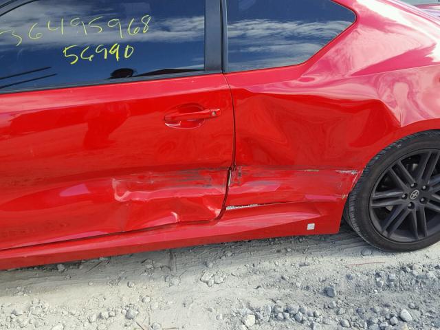 JTKJF5C7XD3050278 - 2013 TOYOTA SCION TC 红色 照片 9