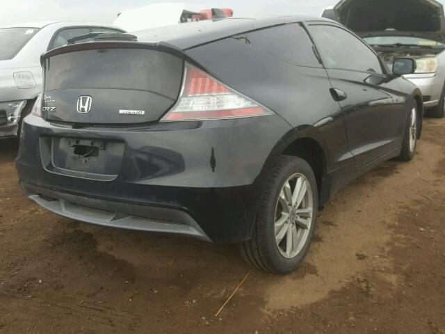 JHMZF1C64BS010953 - 2011 HONDA CR-Z EX BLACK photo 4