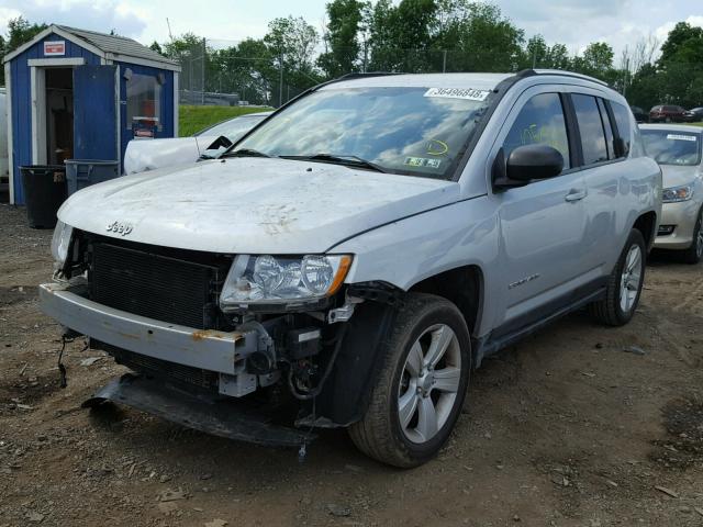 1J4NT1FB9BD246224 - 2011 JEEP COMPASS SP SILVER photo 2