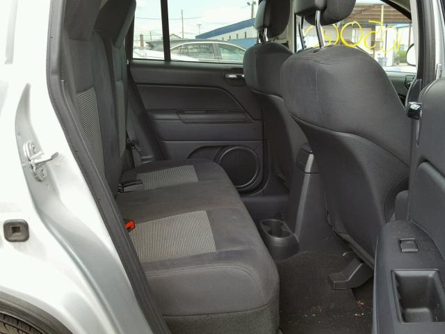 1J4NT1FB9BD246224 - 2011 JEEP COMPASS SP SILVER photo 6
