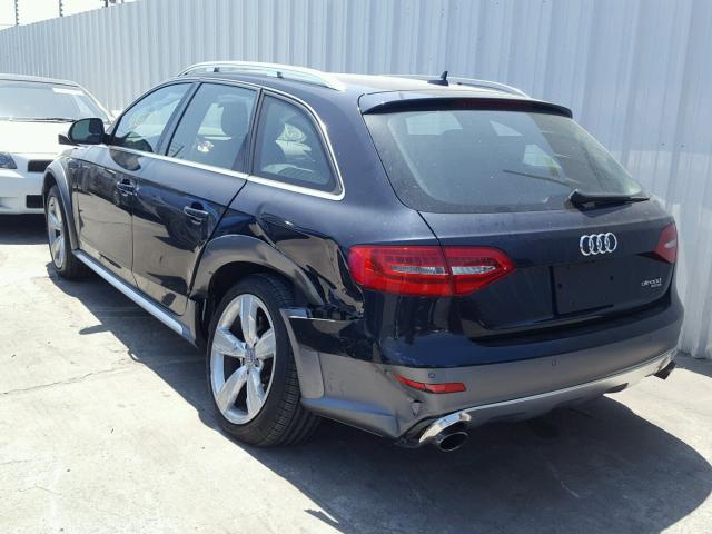 WA1UFAFL3EA124542 - 2014 AUDI A4 ALLROAD BLUE photo 3