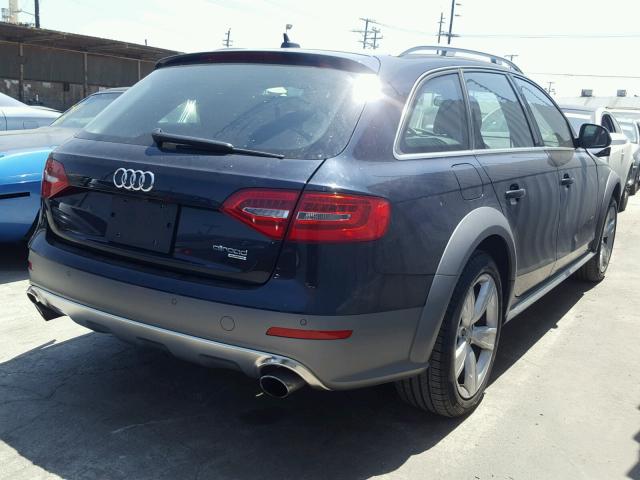 WA1UFAFL3EA124542 - 2014 AUDI A4 ALLROAD BLUE photo 4