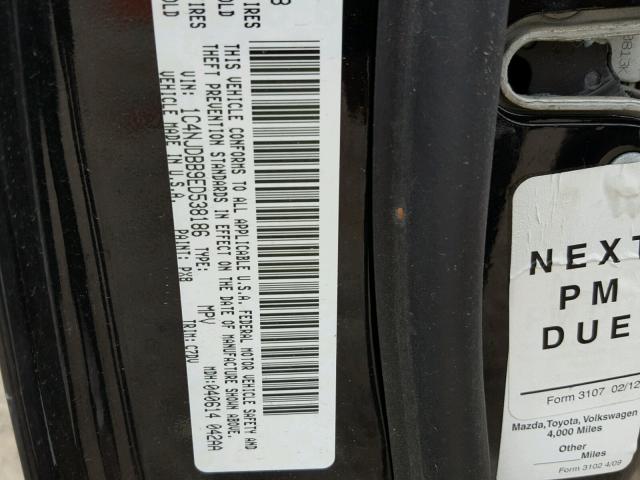 1C4NJDBB9ED538186 - 2014 JEEP COMPASS SP 黑色 照片 10