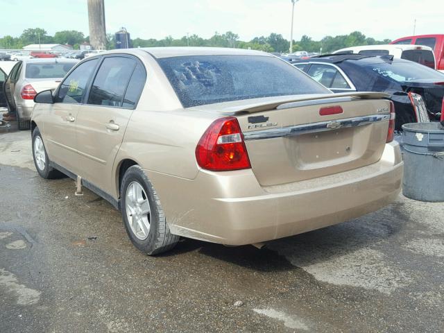 1G1ZT54825F215713 - 2005 CHEVROLET MALIBU LS GOLD photo 3