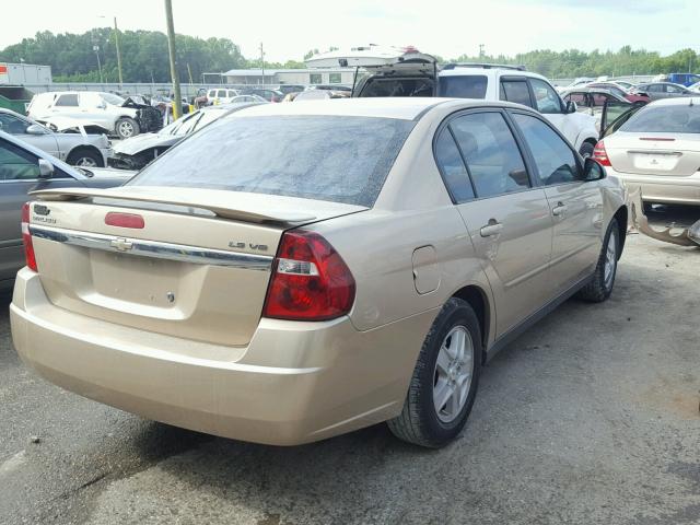 1G1ZT54825F215713 - 2005 CHEVROLET MALIBU LS GOLD photo 4