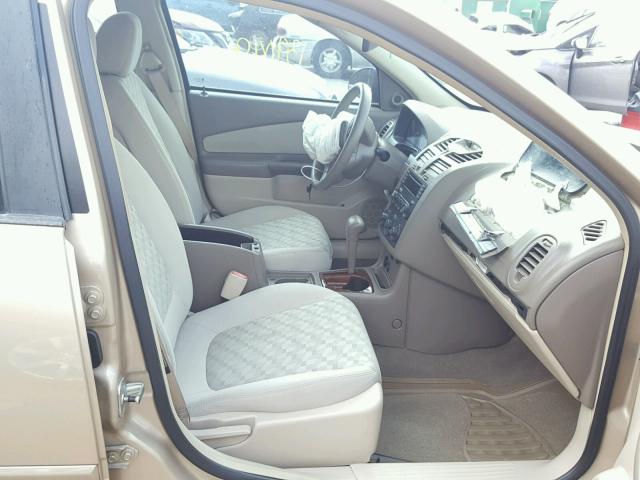 1G1ZT54825F215713 - 2005 CHEVROLET MALIBU LS GOLD photo 5