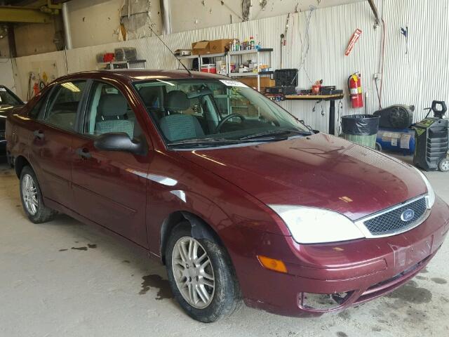 1FAFP34N97W259077 - 2007 FORD FOCUS ZX4 MAROON photo 1