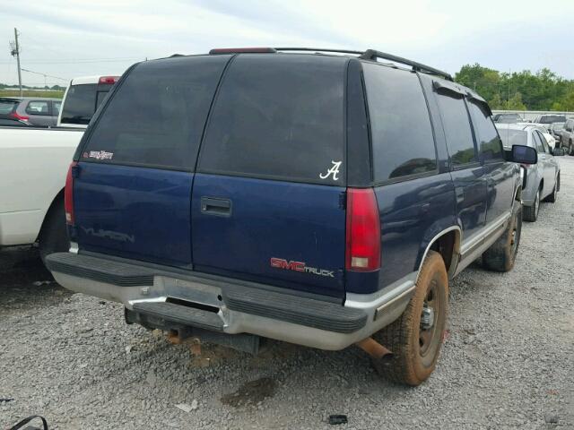 1GKEK13R9VJ757761 - 1997 GMC YUKON BLUE photo 4