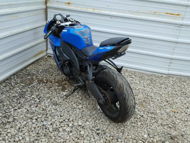 JKAZXCE118A001423 - 2008 KAWASAKI ZX1000 E BLUE photo 3