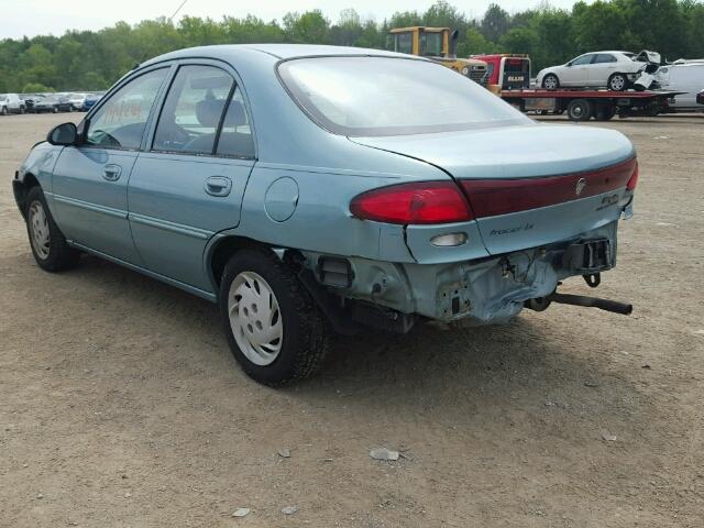 1MEFM13PXWW605662 - 1998 MERCURY TRACER BLUE photo 3