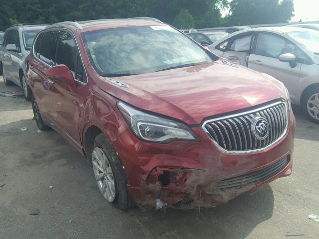 LRBFXBSAXHD019326 - 2017 BUICK ENVISION E RED photo 1