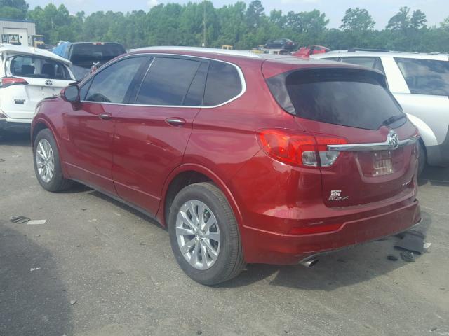 LRBFXBSAXHD019326 - 2017 BUICK ENVISION E RED photo 3