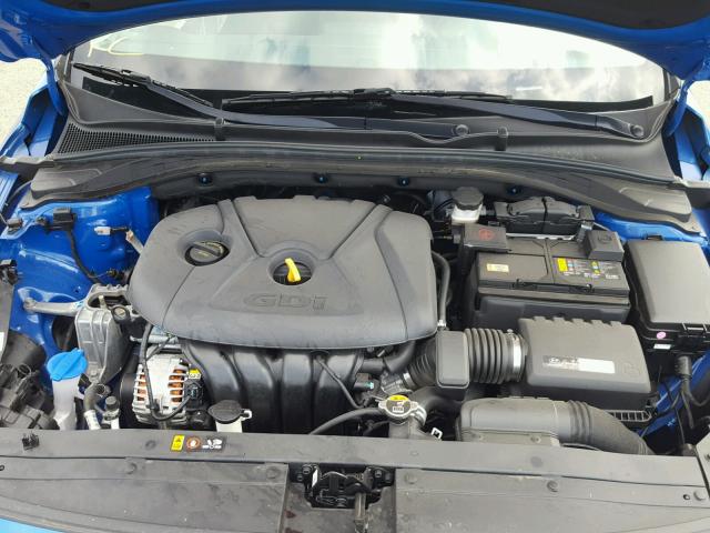 KMHH35LE1JU010847 - 2018 HYUNDAI ELANTRA GT BLUE photo 7