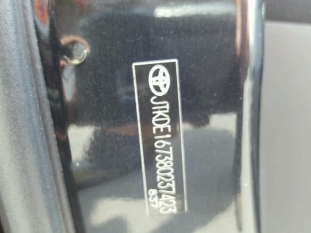 JTKDE167380237423 - 2008 TOYOTA SCION TC 黑色 照片 10