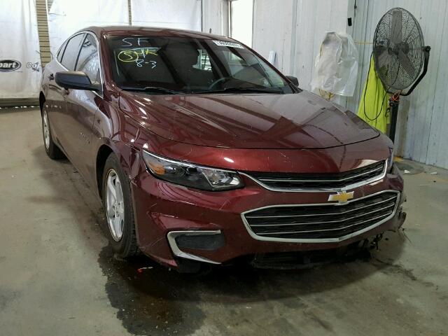 1G1ZB5ST5GF276194 - 2016 CHEVROLET MALIBU BURGUNDY photo 1
