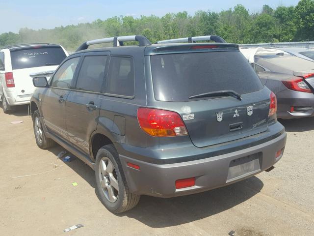 JA4LX31G53U076651 - 2003 MITSUBISHI OUTLANDER GREEN photo 3