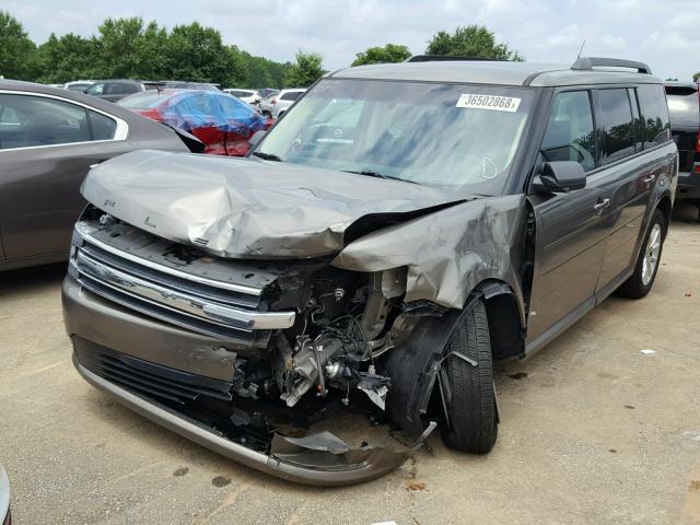 2FMGK5B82EBD36081 - 2014 FORD FLEX SE GRAY photo 2