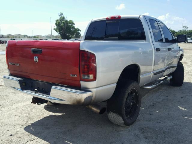 3D7KU28C64G138012 - 2004 DODGE RAM 2500 S SILVER photo 4