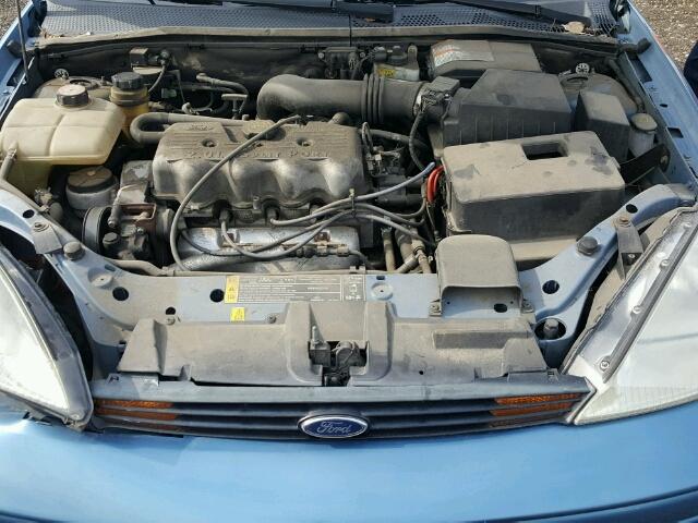 1FAFP34P3YW231746 - 2000 FORD FOCUS SE BLUE photo 7